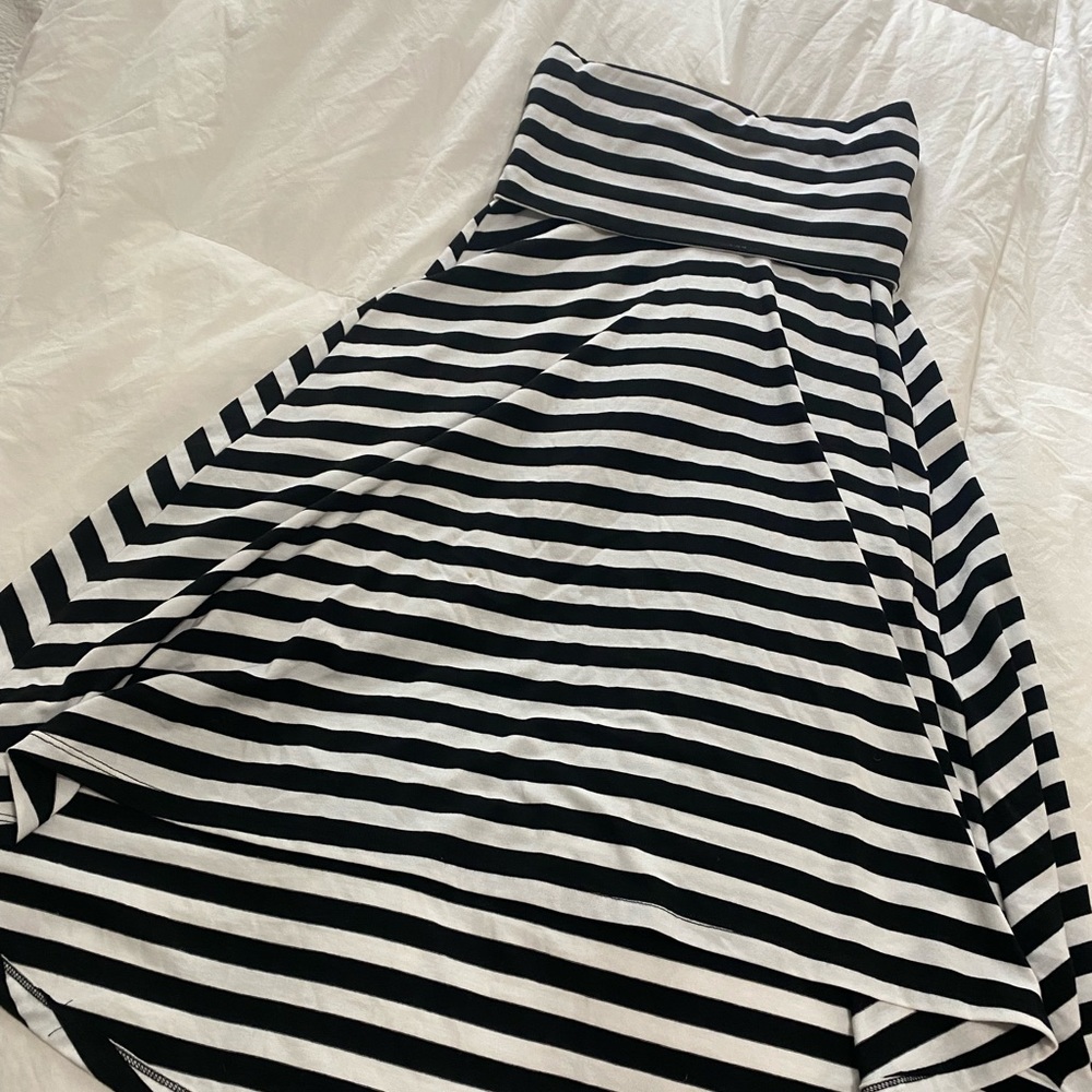 seven jeans tube top high low dress